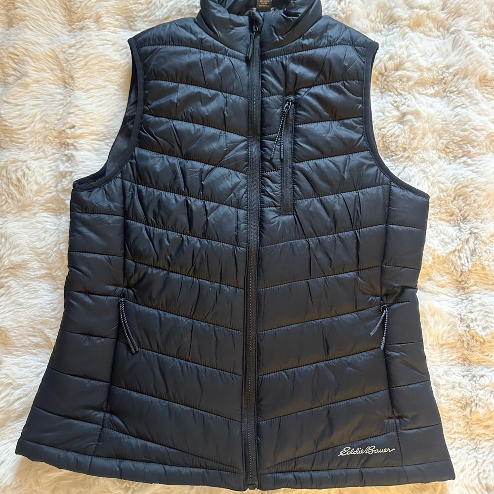 Eddie Bauer Women's Black Quilted Vest